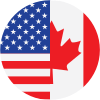 US Canada split flag